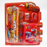 CARS STATIONARY GIFT SET WITH WALLET AND PENCIL BOX