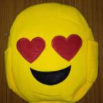 Emoji Smiley Design Yellow Soft School Carry Bag - 3 Designs