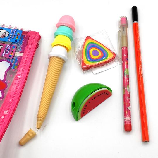Rainbow Icecream Combo Items with Zip Pouch - Boys & Girls