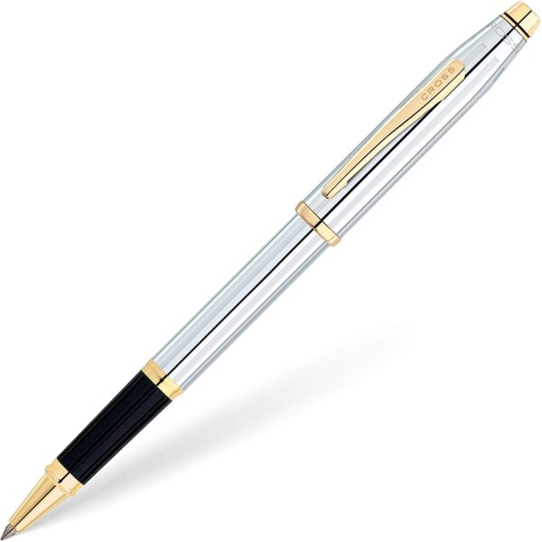 Cross Century II Medalist Chrome Selectip Roller ball Pen with 23KT Gold-Plated