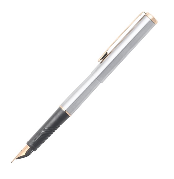 Sheaffer Agio 9003 Compact With Brushed Chrome Plate Finish Fountain Pen
