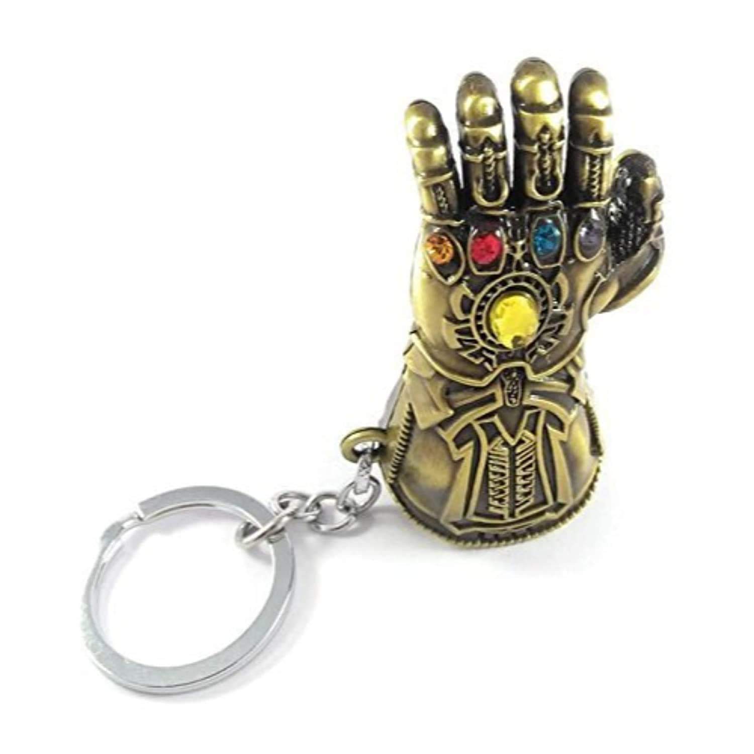 Marvel Avengers Infinity War Thanos Infinity Gauntlet Alloy Keychain Keyring 