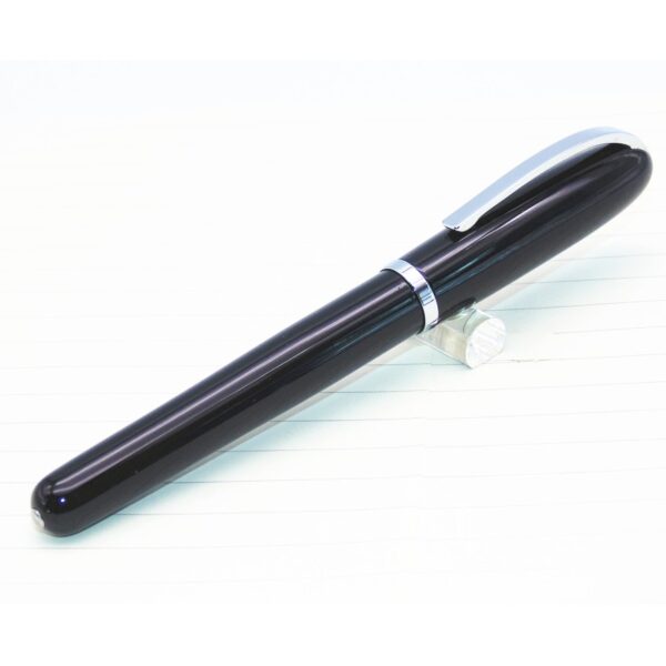 Baoer 516 Fountain Pen - Black with Chrome Trim
