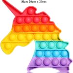 PopIT Unicorn Shape Toys - 20x20cm - wholesale only (full ctn)