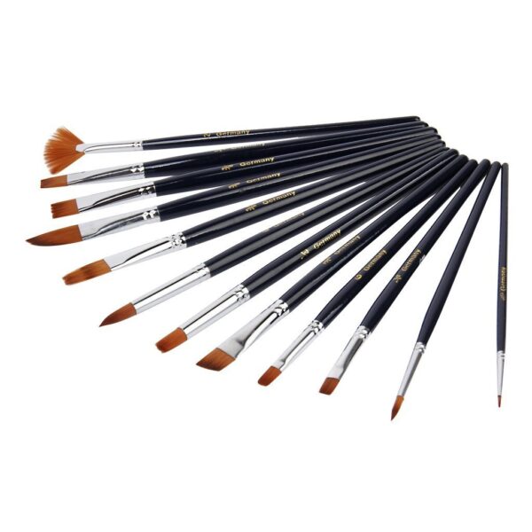Artist Professional Painting kit for Artists Painting Brushes Set of 12pc