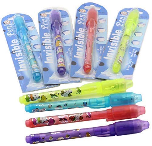 Invisible Ink Magic Pen with UV Light for Kids/Birthday