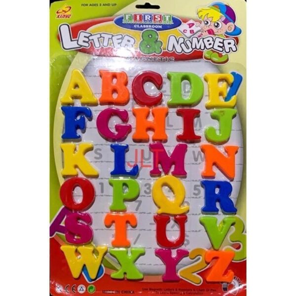 Magnetic ABCD English Alphabet A to Z Magnets Capital Letters for Kids (26 Pieces Multicolor)