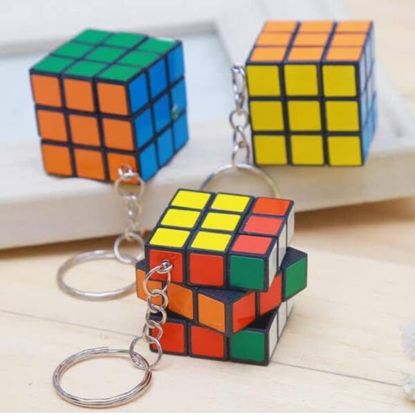 Mini 3x3 Keychain | Magic Speed Cube Toy Puzzle for Kids and Adults  Compact and Handy Multi Purpose Brain Teaser Game for Fun and Joy